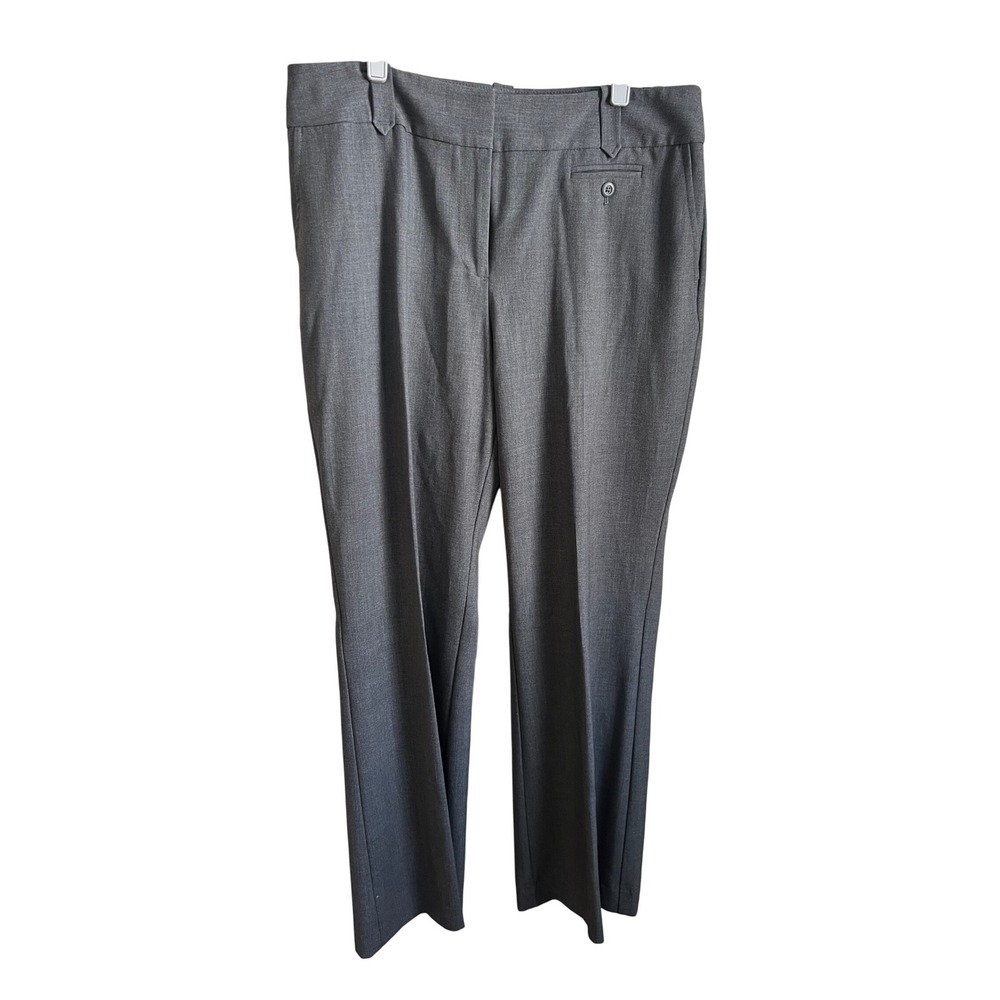 Ann Taylor LOFT Gray Straight Leg Dress Pants Trousers Womens 12 244909